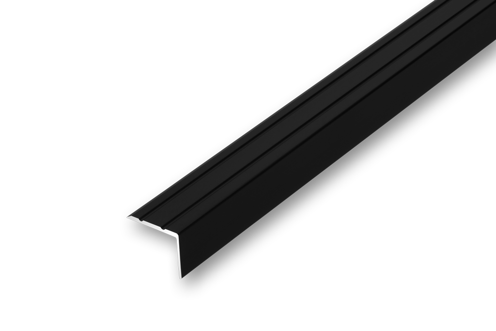 9,42EUR/m 25 x 20 mm Treppenwinkel Kantenprofil schwarz selbstklebend ≤ 2,50m 